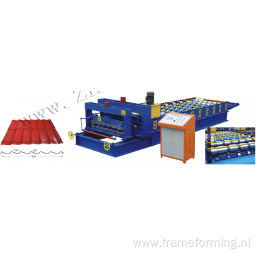 Full Automatic Galvanized Aluminium Steel Profile Roof Panel Cold Making Machine